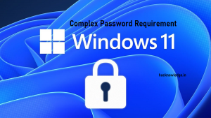 Windows Complex Password Requirement